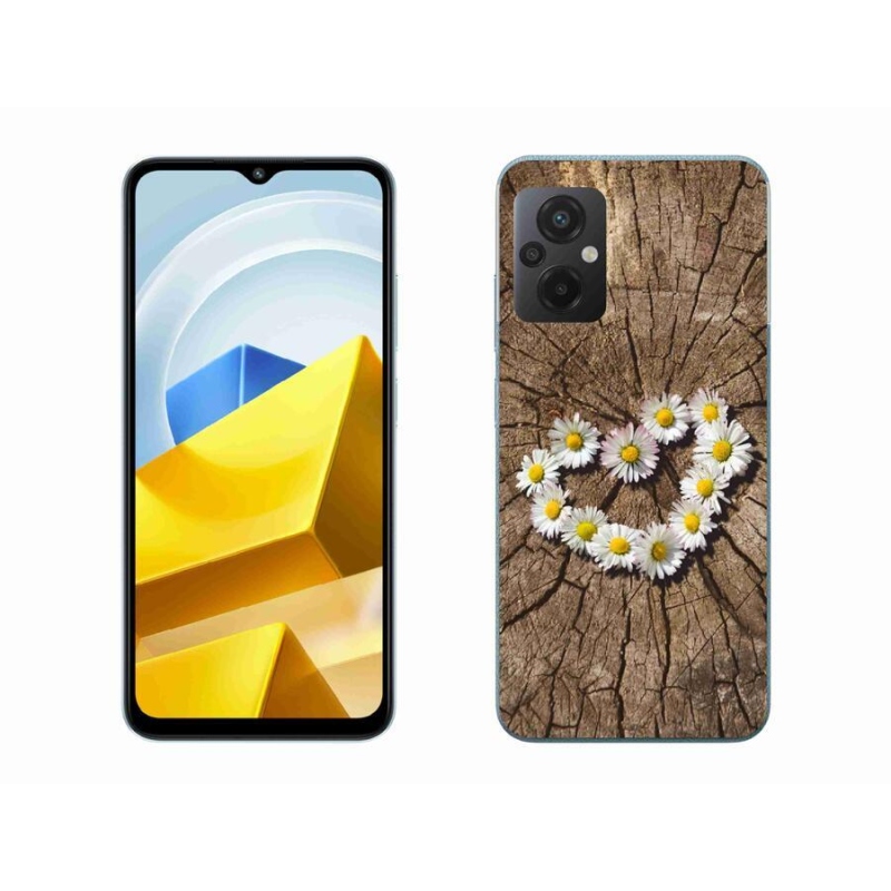 Gél borítás mmCase a Xiaomi Poco M5 4G-hez - százszorszépek szíve
