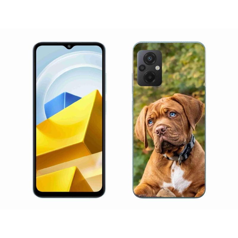 Gél borítás mmCase a Xiaomi Poco M5 4G-hez - kölyökkutyakék