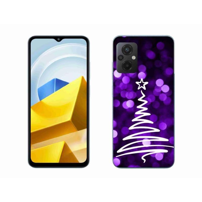 Gél borítás mmCase a Xiaomi Poco M5 4G-hez - fa