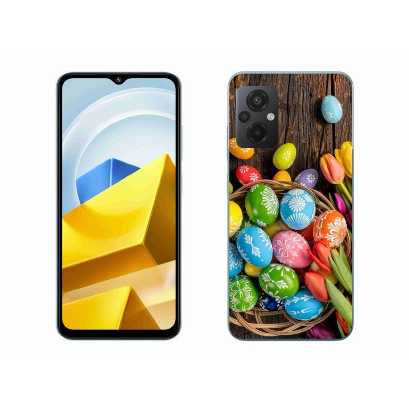 Gél borítás mmCase a Xiaomi Poco M5 4G-hez - Húsvéti tojás