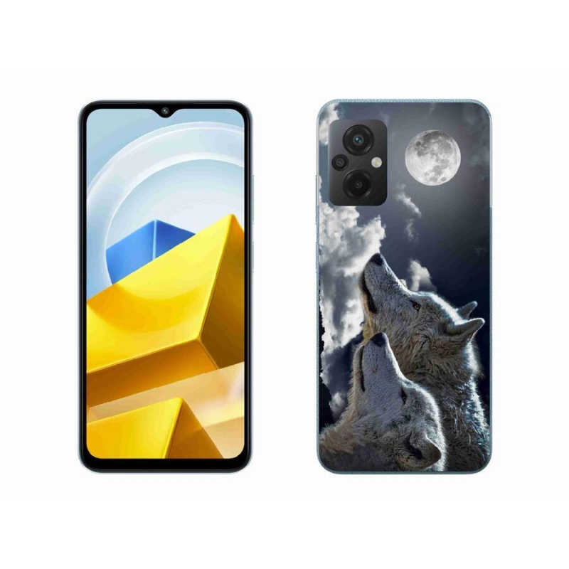 Gél borítás mmCase a Xiaomi Poco M5 4G-hez - farkasok