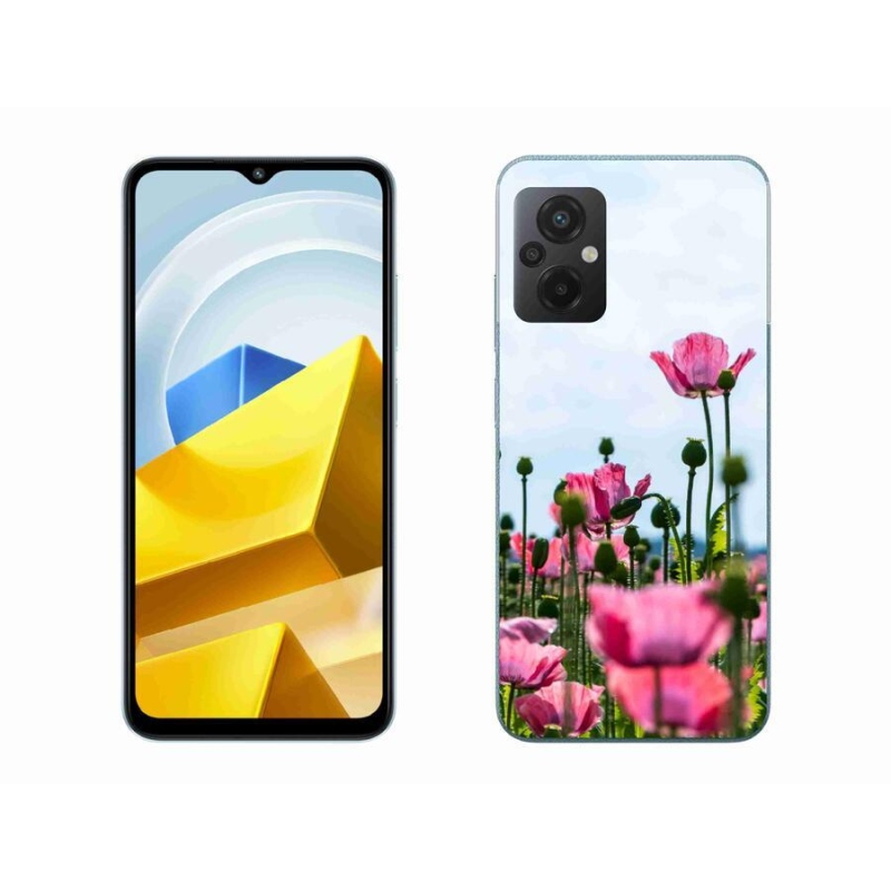 Gél borítás mmCase a Xiaomi Poco M5 4G-hez - mákos színű