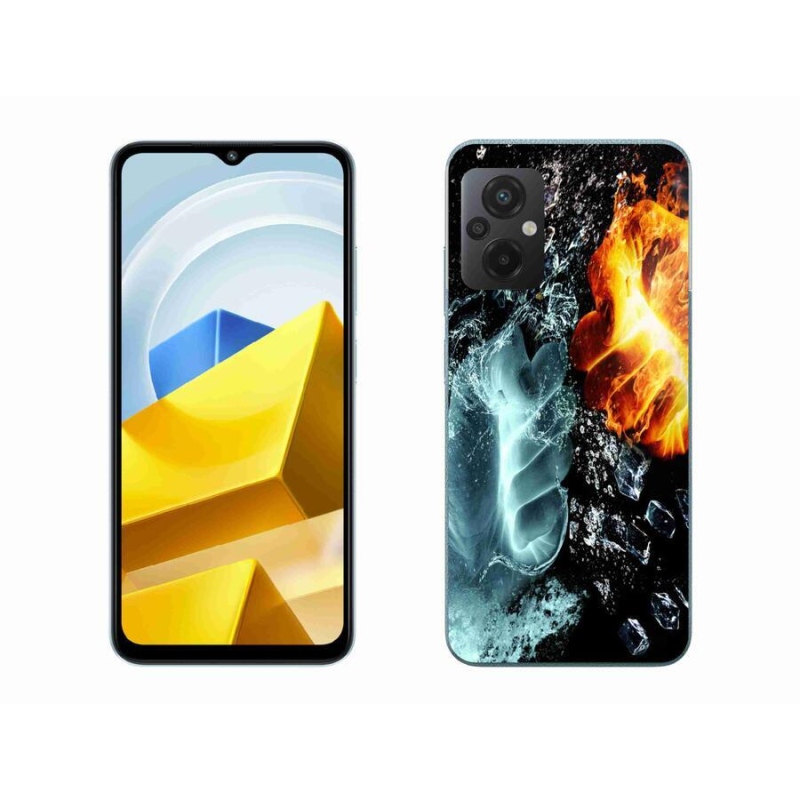 Gél borítás mmCase a Xiaomi Poco M5 4G-hez - víz és tűz