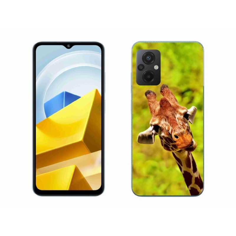 Gél borítás mmCase a Xiaomi Poco M5 4G-hez - zsiráf