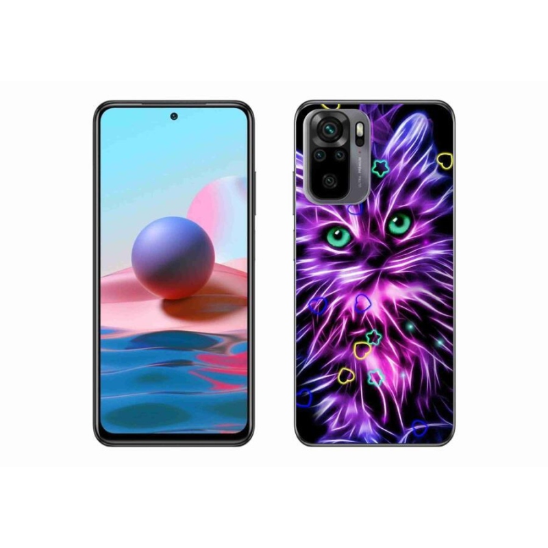 Gél borítás mmCase a Xiaomi Poco M5s készülékhez - absztrakt macska