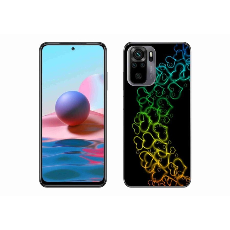 Gél borítás mmCase a Xiaomi Poco M5s készülékhez - színes szívek