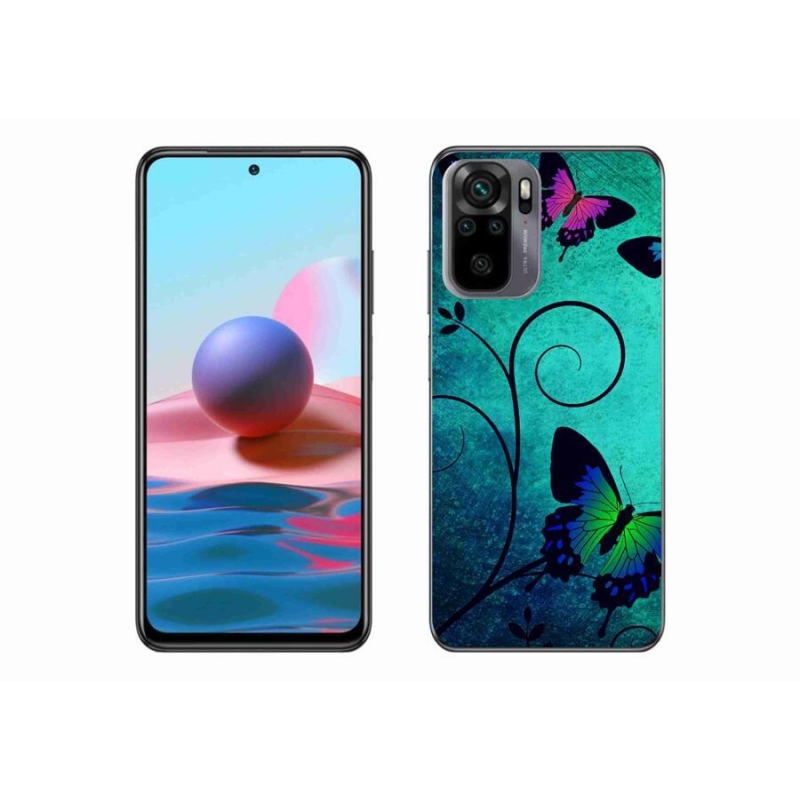 Gél borítás mmCase a Xiaomi Poco M5s készülékhez - színes pillangók