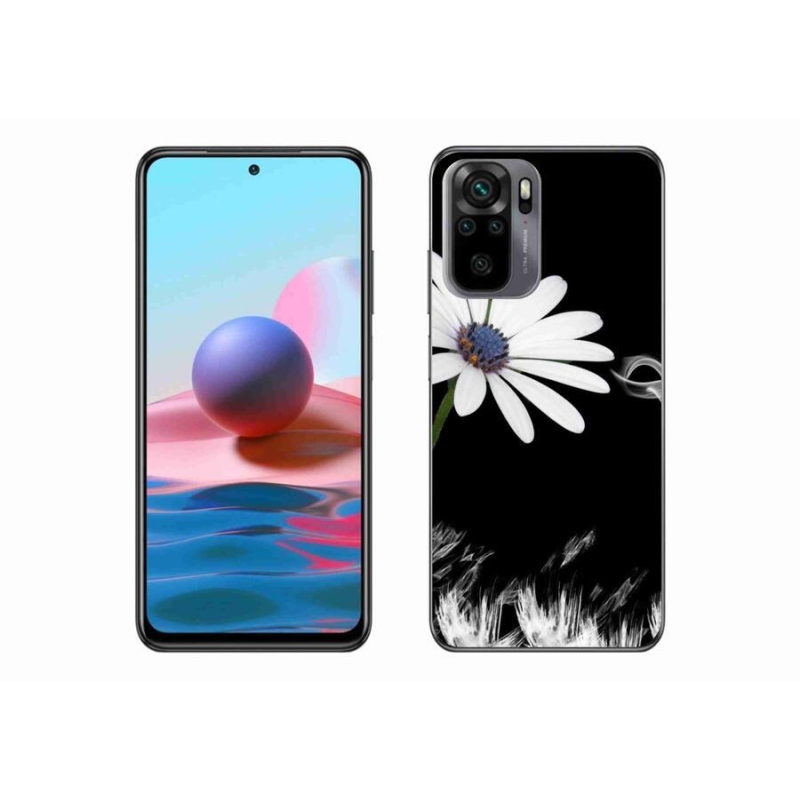 Gél borítás mmCase a Xiaomi Poco M5s készülékhez - fehér virág