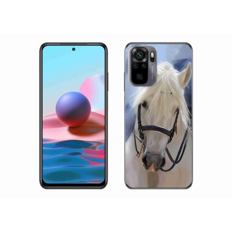 Gél borítás mmCase a Xiaomi Poco M5s készülékhez - fehér ló