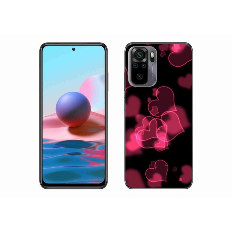 Gél borítás mmCase a Xiaomi Poco M5s készülékhez - piros szívek