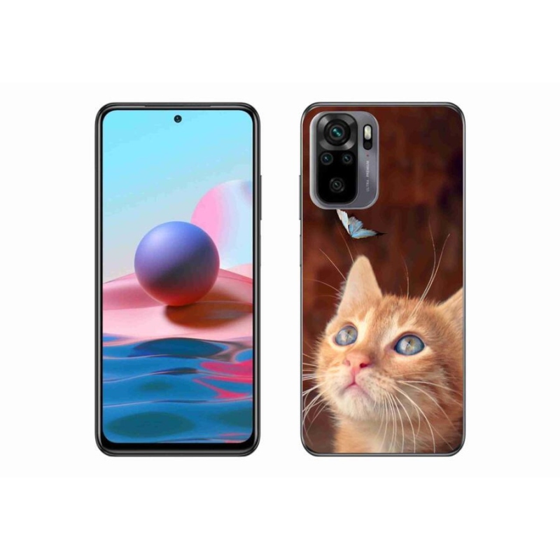 Gél borítás mmCase a Xiaomi Poco M5s készülékhez - pillangó és cica