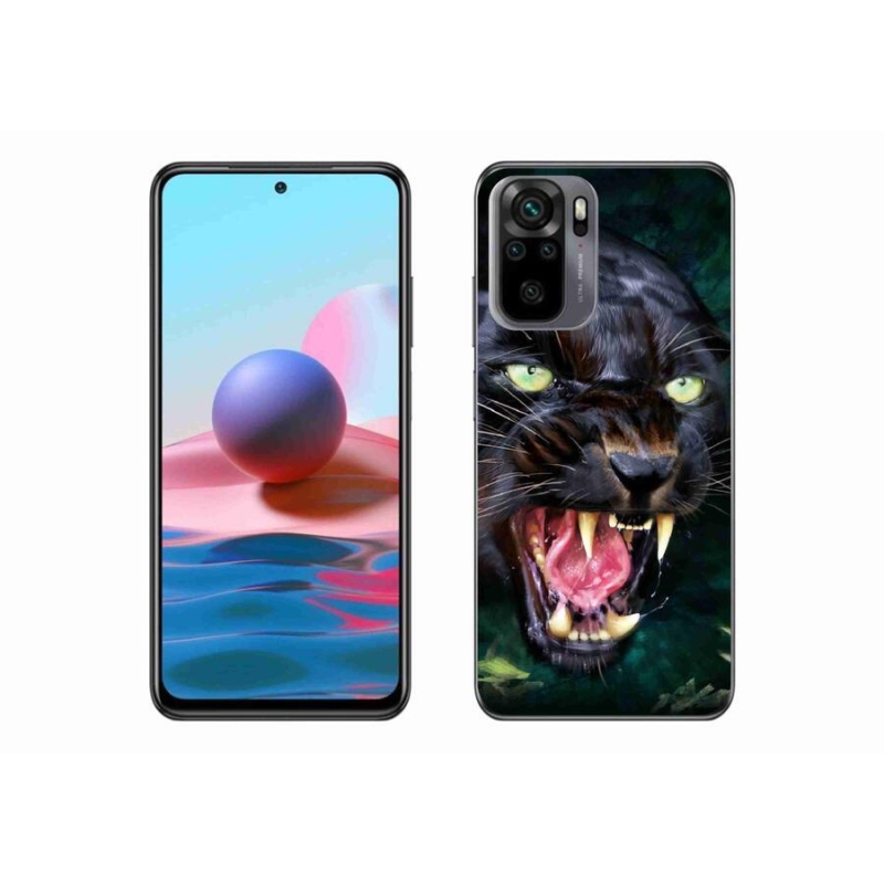 Gél borítás mmCase a Xiaomi Poco M5s készülékhez - dühös fekete párduc