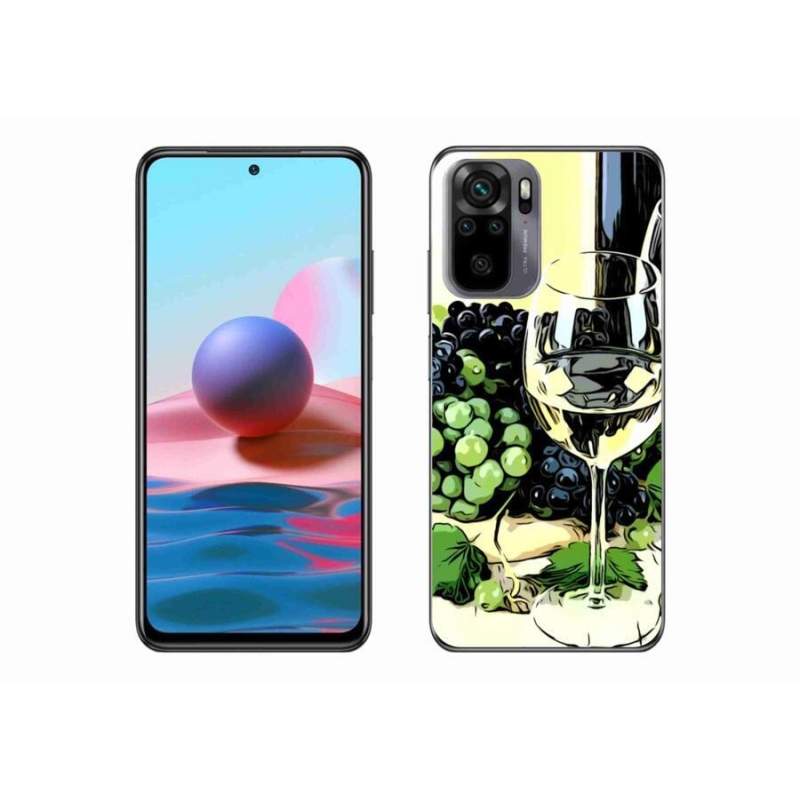 Gél borító mmCase a Xiaomi Poco M5s készülékhez - pohár bor