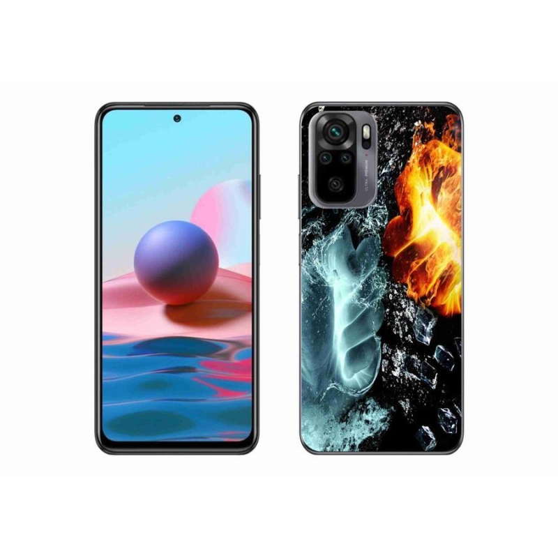 Gél borítás mmCase a Xiaomi Poco M5s számára - víz és tűz