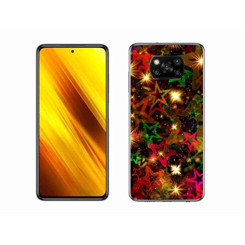 Gél borítás mmCase a Xiaomi Poco X3-hoz - színes csillagok