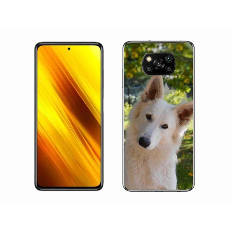 Gél borítás mmCase a Xiaomi Poco X3-hoz - fehér svájci juhász 1