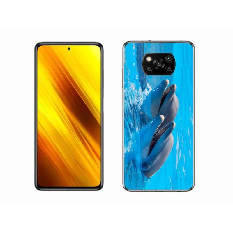 Gél borítás mmCase a Xiaomi Poco X3-hoz - delfinek