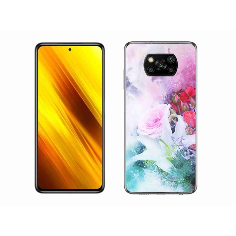 Gél borítás mmCase a Xiaomi Poco X3-hoz - virágok 4