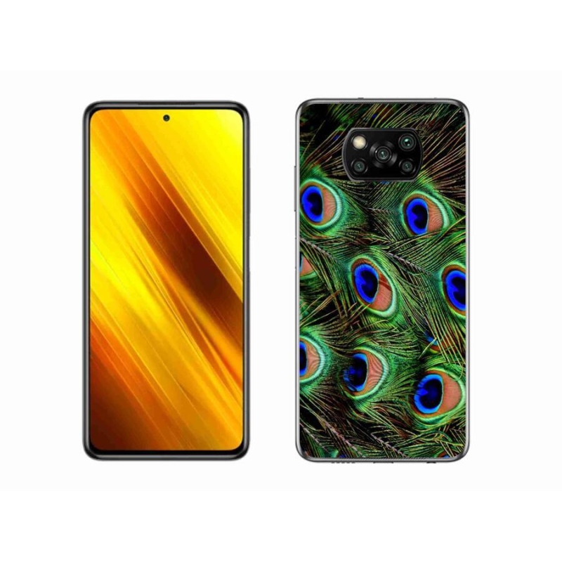 Gél borítás mmCase a Xiaomi Poco X3-hoz - pávatoll