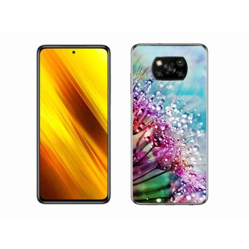 Gél borítás mmCase a Xiaomi Poco X3 Pro számára - színes virágok