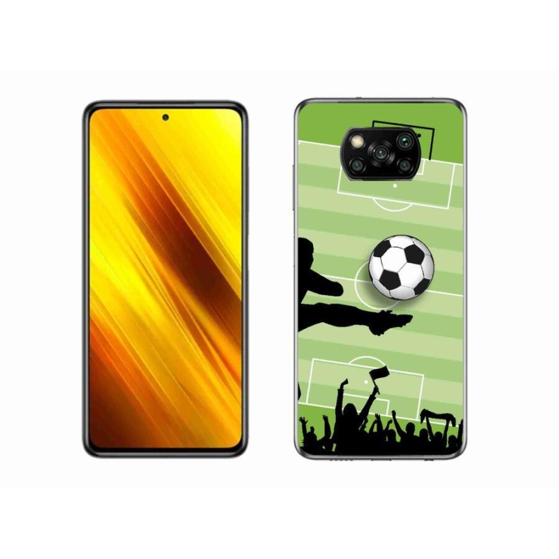 Gél borítás mmCase a Xiaomi Poco X3 Pro számára - futball 3