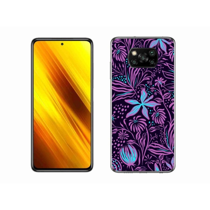 Gél borítás mmCase a Xiaomi Poco X3 Pro számára - virágok 2
