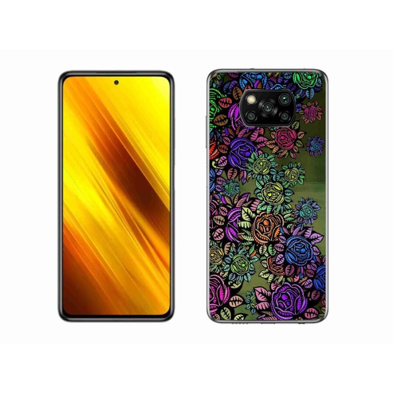 Gél borító mmCase a Xiaomi Poco X3 Pro számára - virágok 6