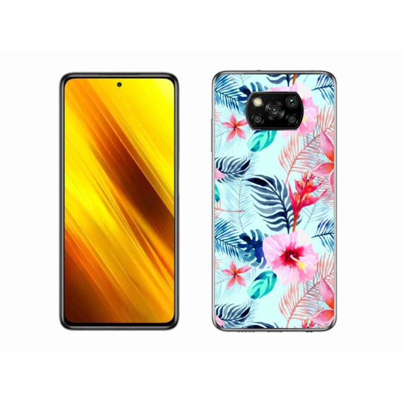 Gél borítás mmCase a Xiaomi Poco X3 Pro számára - virágok
