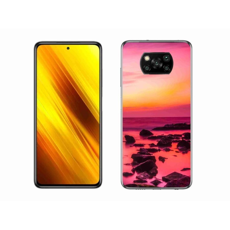 Gél borítás mmCase a Xiaomi Poco X3 Pro számára - tenger és ragyogás