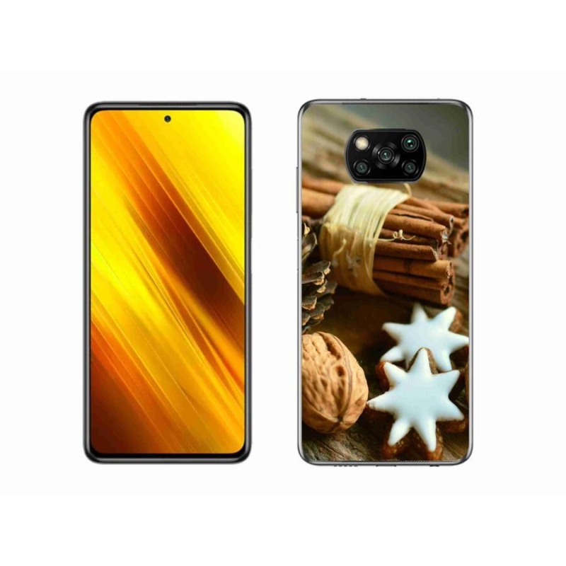 Gél borítás mmCase a Xiaomi Poco X3 Pro számára - fahéj és mézeskalács