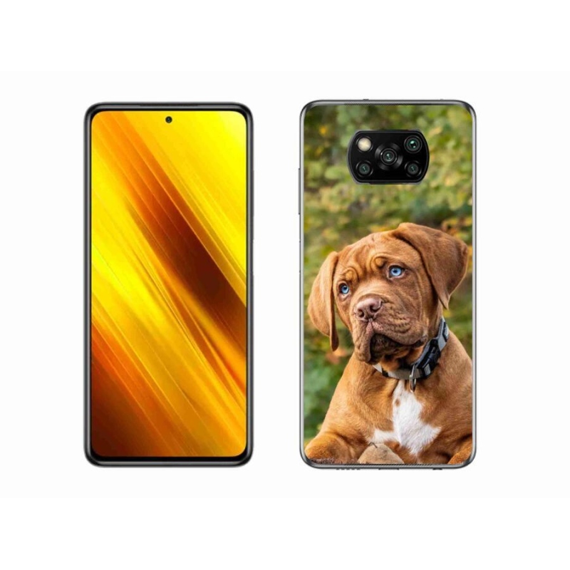 Gél borítás mmCase a Xiaomi Poco X3 Pro készülékhez - kölyökkutyakék