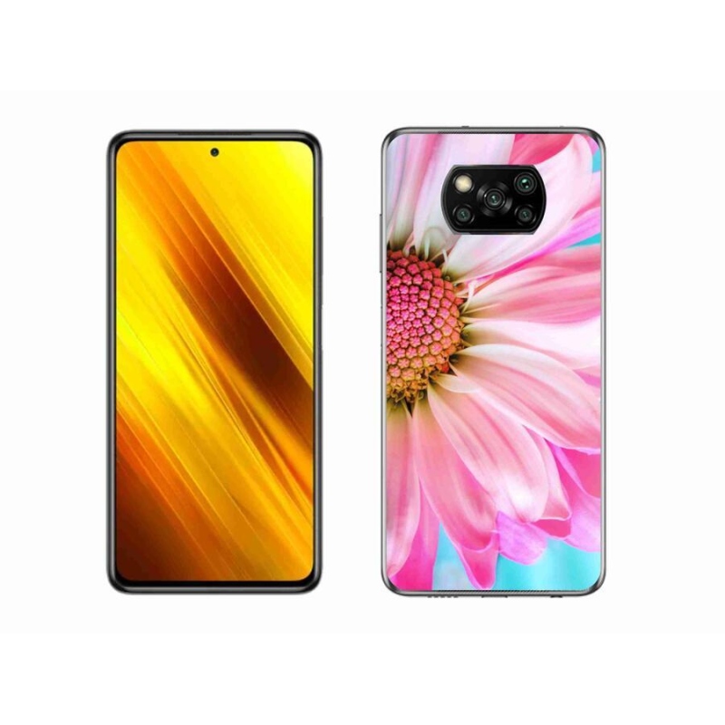 Gél borítás mmCase a Xiaomi Poco X3-hoz - rózsaszín virág