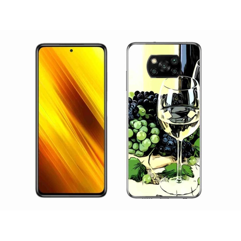Gél borítás mmCase a Xiaomi Poco X3-hoz - pohár bor