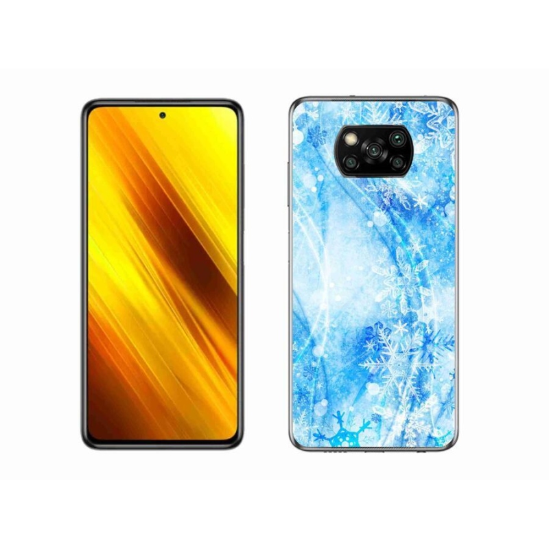 Gél borítás mmCase a Xiaomi Poco X3-hoz - hópelyhek