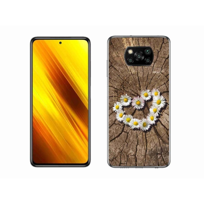 Gél borítás mmCase a Xiaomi Poco X3-hoz - százszorszépek szíve