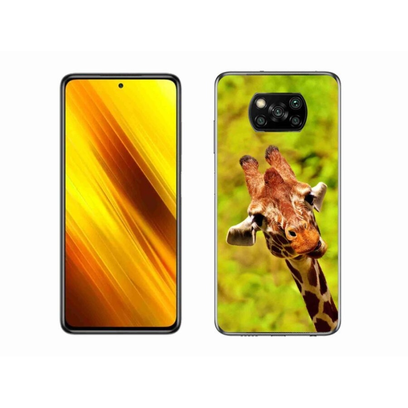 Gél borítás mmCase a Xiaomi Poco X3-hoz - zsiráf