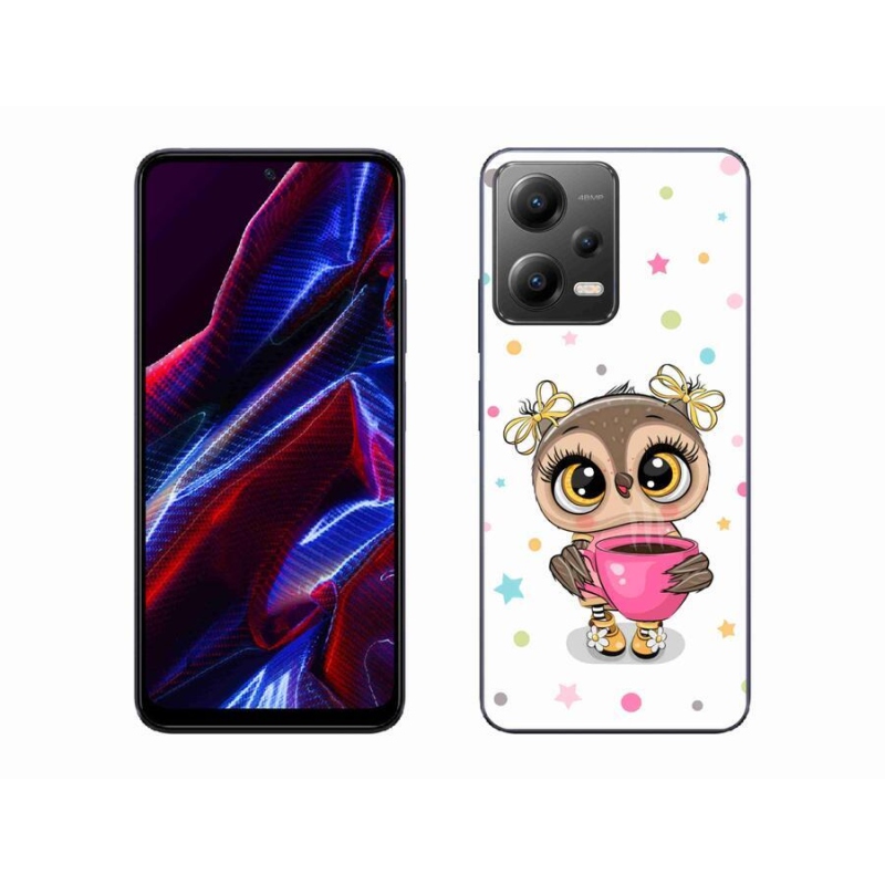 Gél borítás mmCase a Xiaomi Poco X5 5G számára - rajzfilm bagoly