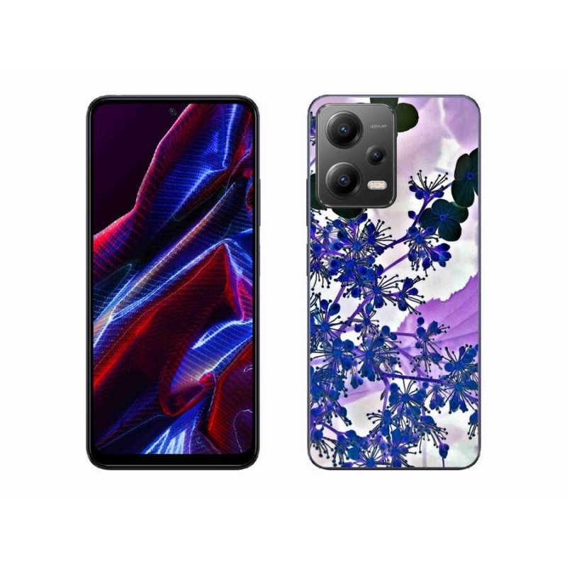 Gél borító mmCase a Xiaomi Poco X5 5G számára - hortenzia virág