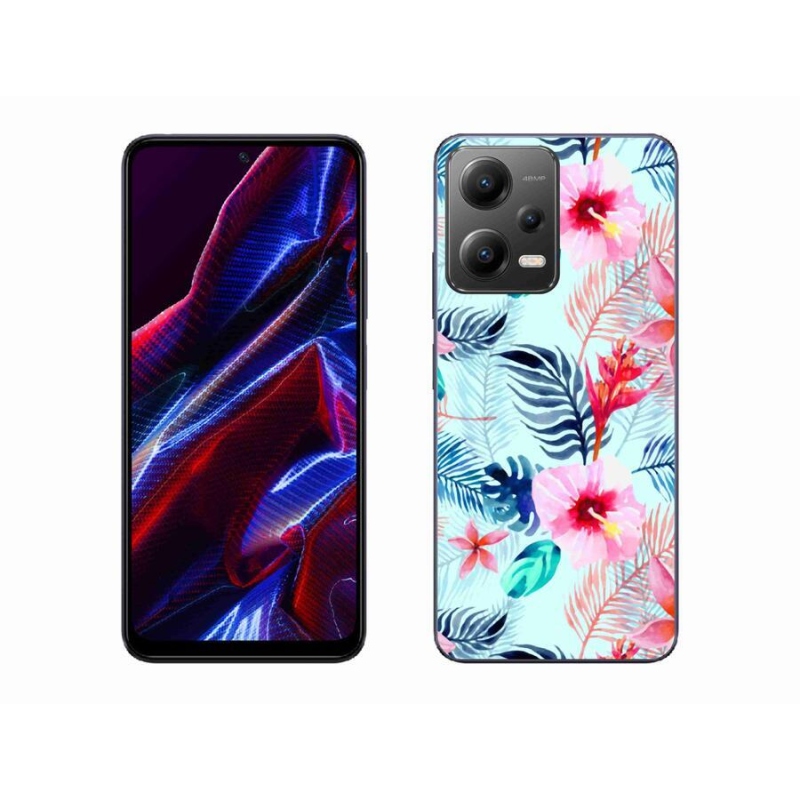 Gél borító mmCase a Xiaomi Poco X5 5G számára - virágok