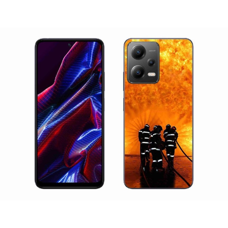 Gél borítás mmCase a Xiaomi Poco X5 5G számára - tűz
