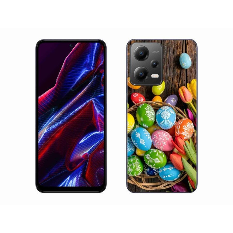 Gél borítás mmCase a Xiaomi Poco X5 5G számára - Húsvéti tojás