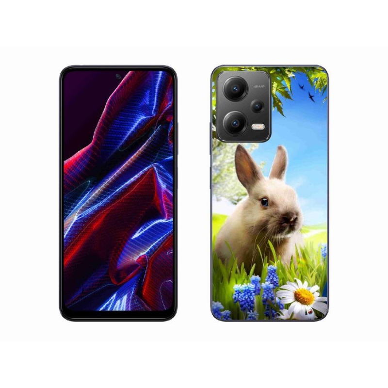 Gél borítás mmCase a Xiaomi Poco X5 5G számára - nyuszi