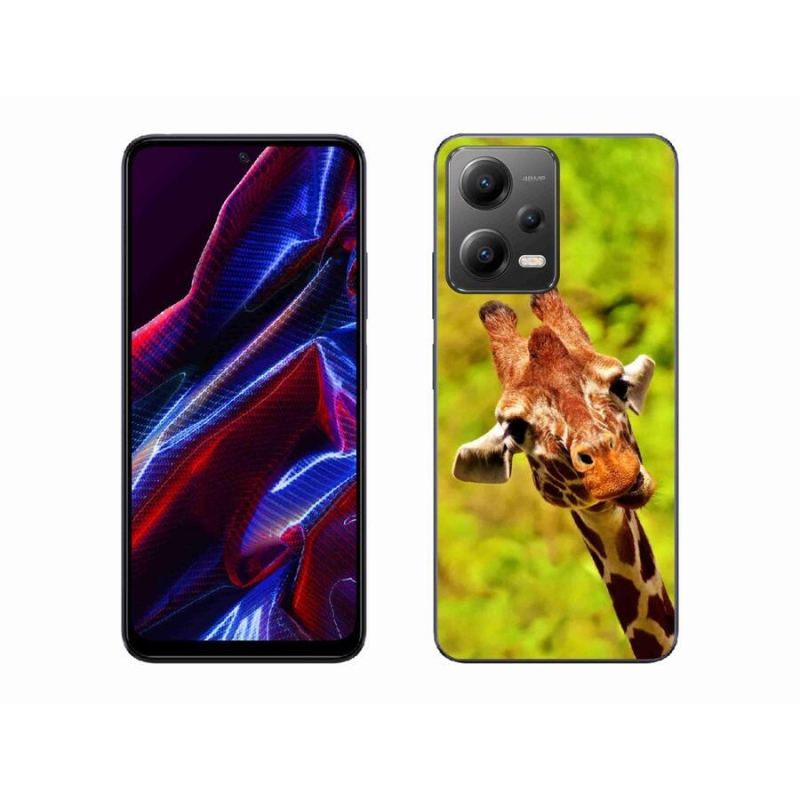 Gél borítás mmCase a Xiaomi Poco X5 5G-hez - zsiráf