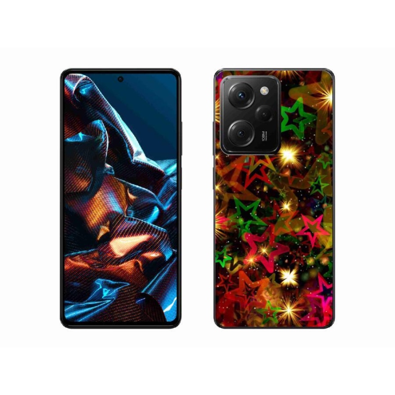 Gél borítás mmCase a Xiaomi Poco X5 Pro 5G számára - színes csillagok