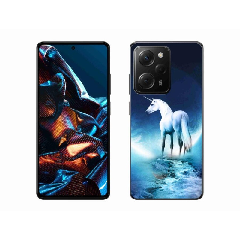 Gél borítás mmCase a Xiaomi Poco X5 Pro 5G számára - fehér egyszarvú