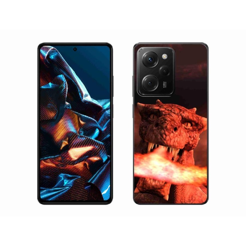 Gél borítás mmCase a Xiaomi Poco X5 Pro 5G számára - sárkány
