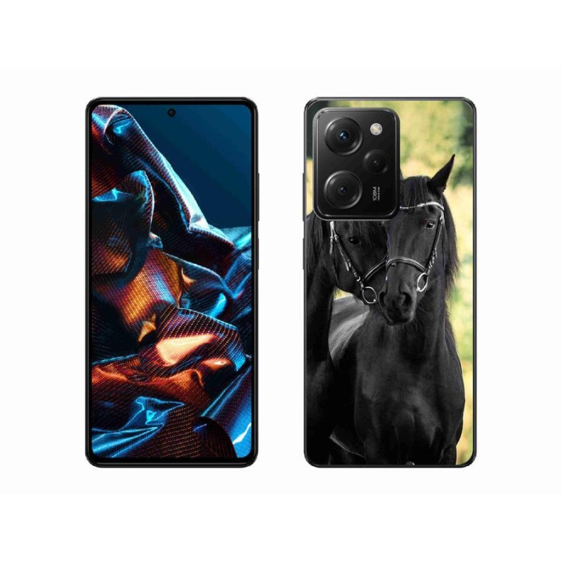 Gél borítás mmCase a Xiaomi Poco X5 Pro 5G számára - két fekete ló