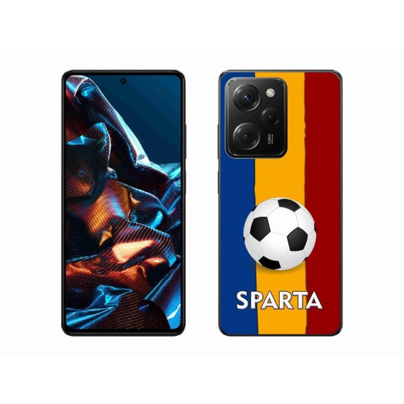Gél borítás mmCase a Xiaomi Poco X5 Pro 5G számára - futball 1