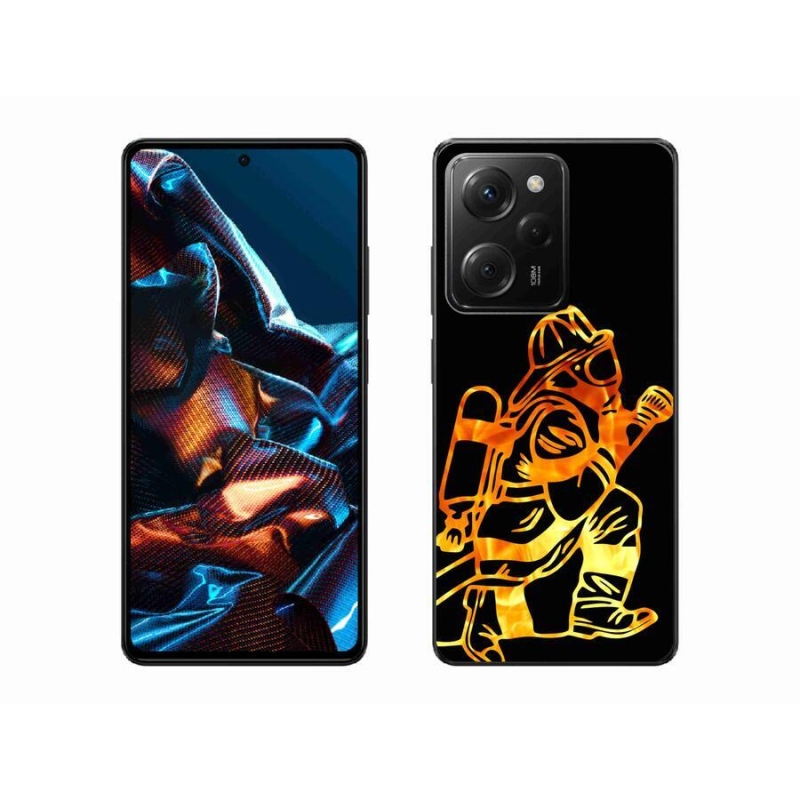 Gél borítás mmCase a Xiaomi Poco X5 Pro 5G számára - tűzoltó 1