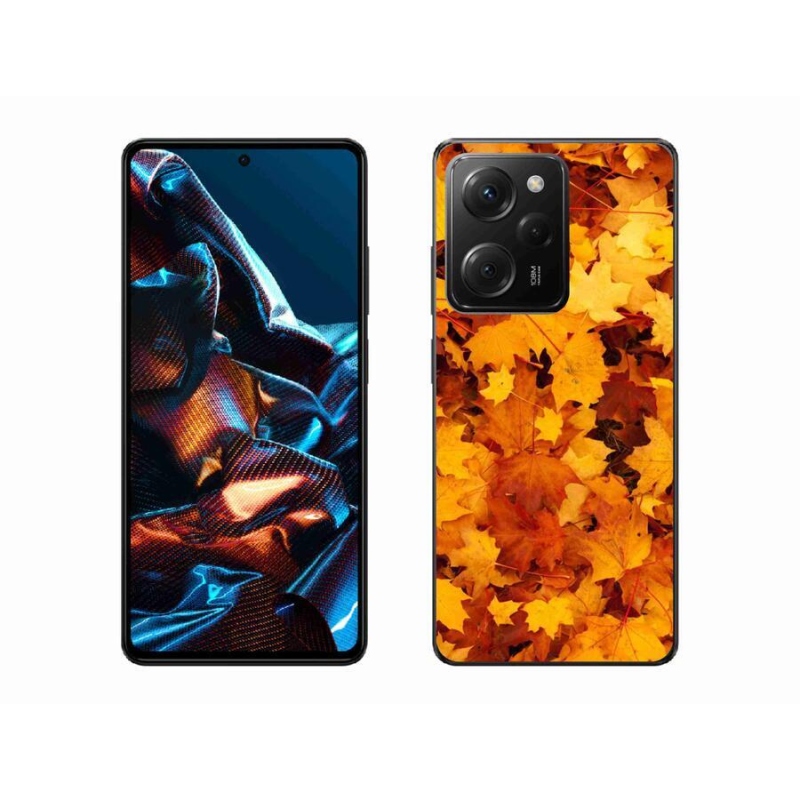 Gél borítás mmCase a Xiaomi Poco X5 Pro 5G számára - juharlevelek